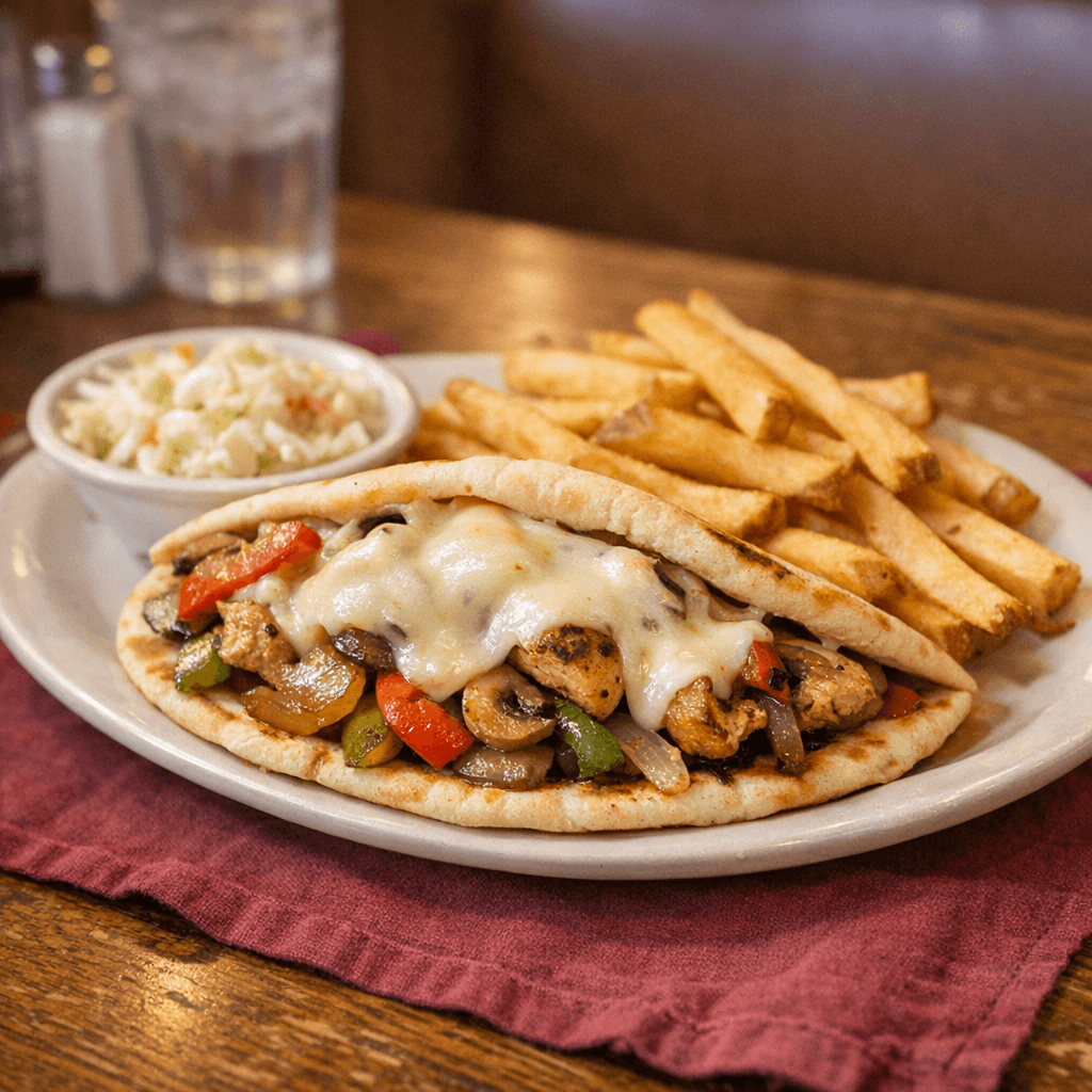 Chicken Kebob Melt