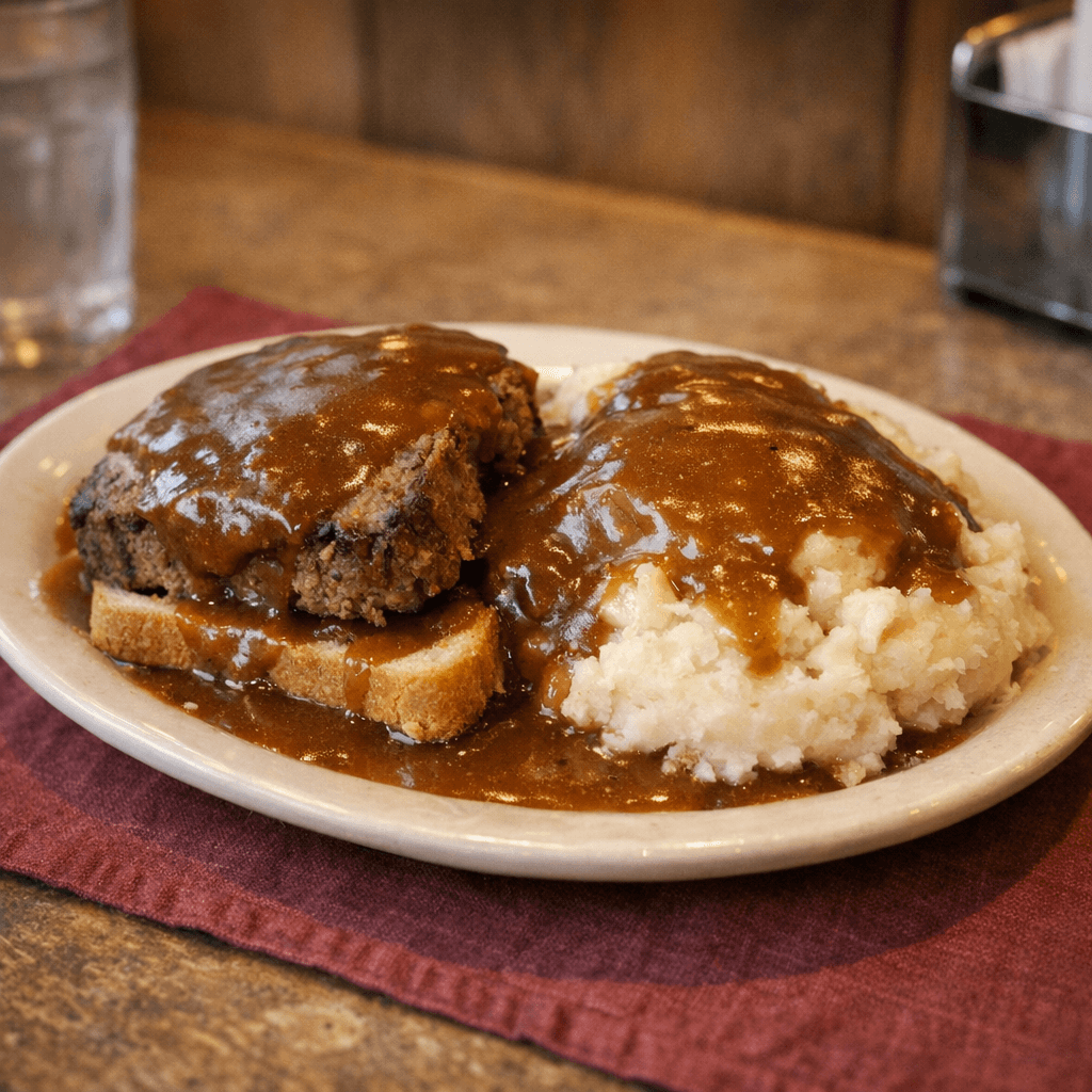 Hot Open Meatloaf